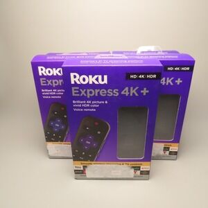 Lot of 5 Roku Express 4K+ Streaming Media Player